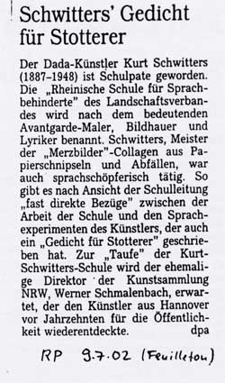 Rheinische Post, 09.07.2002